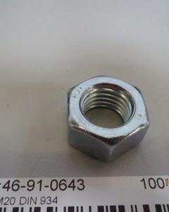 Hexagon nut M 20 galv. DIN 934